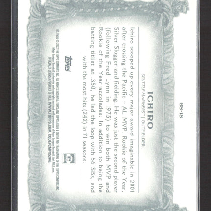 2022 Topps Allen & Ginter Banner Season Ichiro #BS-18
