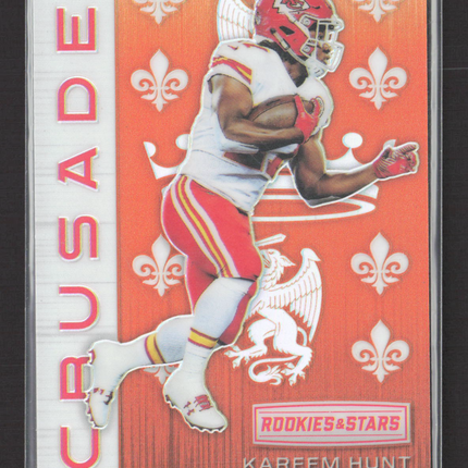 2018 Panini Rookies & Stars Crusade Kareem Hunt #CRU-7 Red 17/35