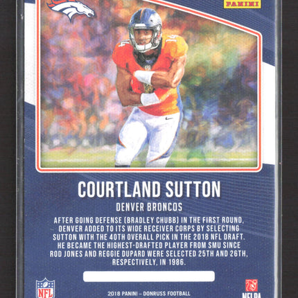 2018 Panini Donruss Rookie Gridiron Kings Courtland Sutton #RGK-12