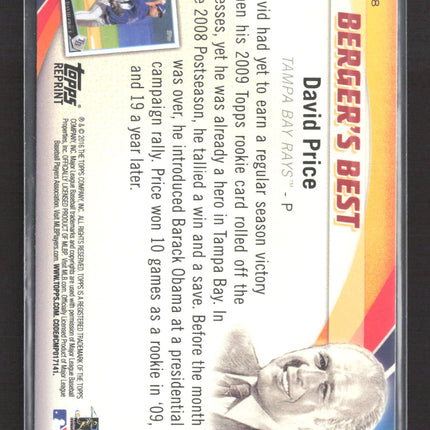 2016 Topps Berger's Best David Price #BB-58 Reprint
