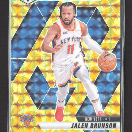 2025 Panini Mosaic Prizm City Edition Jalen Brunson #284 Yellow