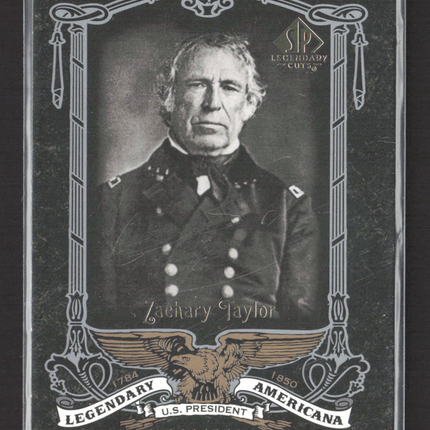 2007 Upper Deck SP Legendary Cuts Legendary Americana Zachary Taylor #LA-60 /550