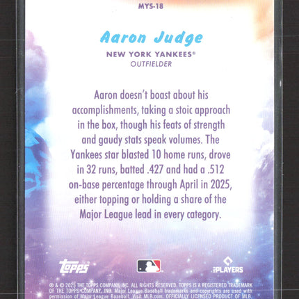 2025 Topps Mystical Aaron Judge #MYS-18