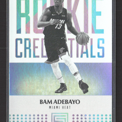 2018 Panini Status Rookie Credentials Bam Adebayo #20