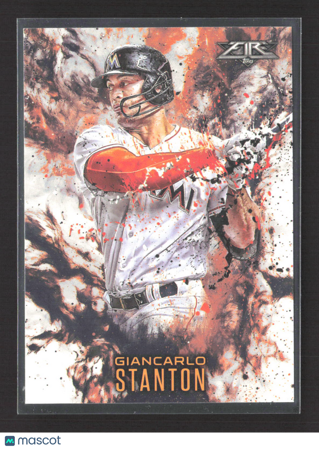 2016 Topps Fire Giancarlo Stanton #F-15