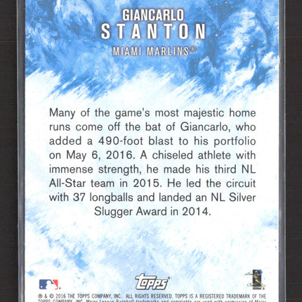 2016 Topps Fire Giancarlo Stanton #F-15