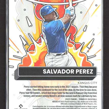 2022 Panini Donruss Bomb Squad Salvador Perez #BS-1