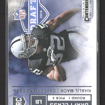 2014 Panini Contenders Draft Picks Khalil Mack #RDA-11 RC