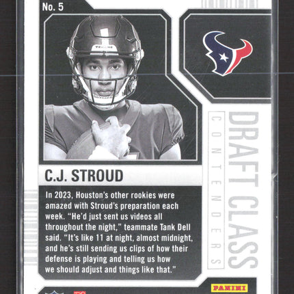 2023 Panini Contenders Draft Class C.J. Stroud #5 RC
