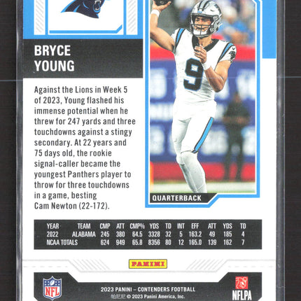 2023 Panini Contenders Football Bryce Young #15 RC