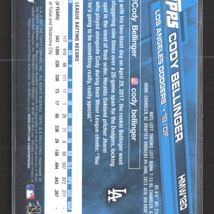 2017 Topps Holiday Cody Bellinger #HMW120 Snowflake RC
