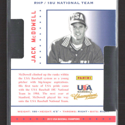 2013 Panini USA Baseball Champions Certified Legends Jack McDowell #16 Blue /199