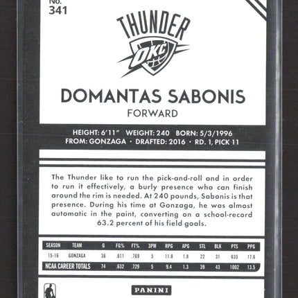 2016 Panini Complete Domantas Sabonis #341