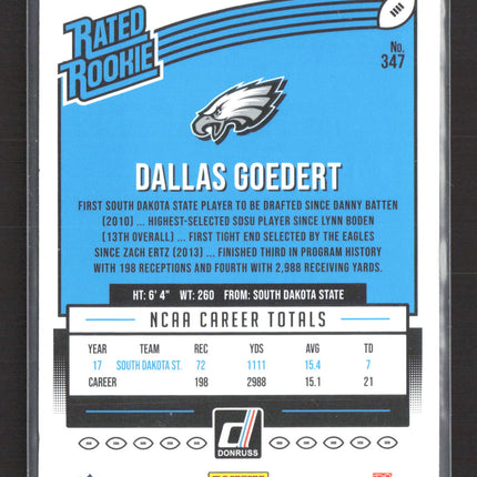 2018 Panini Donruss Dallas Goedert #347