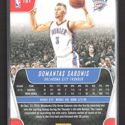 2017 Panini Threads Domantas Sabonis #151 RC