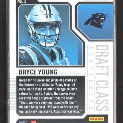 2023 Panini Contenders Football Draft Class Bryce Young #3 RC