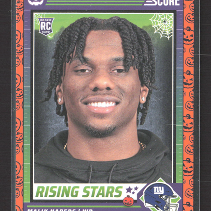 2024 Panini Score Score-A-Treat Malik Nabers #37 Pumpkin RC