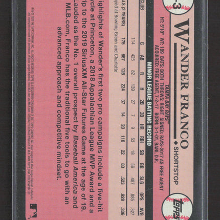 2020 Topps Heritage Minor League Wander Franco #P-3