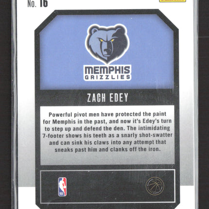 2024 Panini Prizm Emergent Zach Edey #16 RC