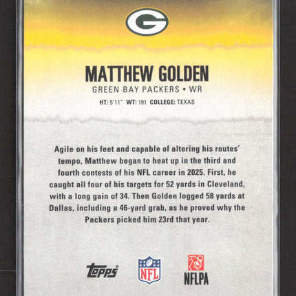 2025 Topps Signature Class Matthew Golden #111