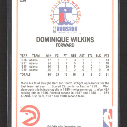1990 NBA Hoops Dominique Wilkins #234