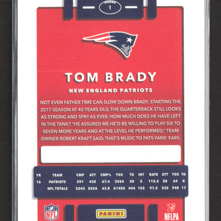 2017 Panini Donruss Optic Tom Brady #1