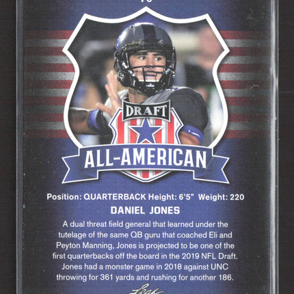 2019 Leaf Draft All-American Daniel Jones #70