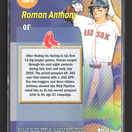 2026 Topps Titans of the Game Roman Anthony #TOG-9 RC