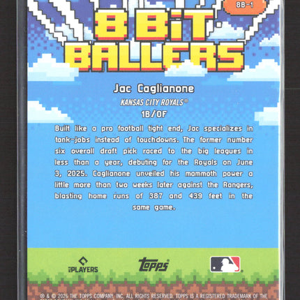 2026 Topps 8-Bit Ballers Jac Caglianone #8B-1