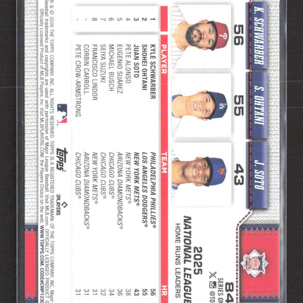 2026 Topps Series One Kyle Schwarber Shohei Ohtani Juan Soto #84