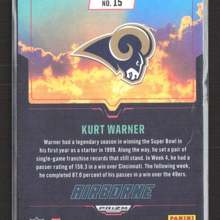 2025 Panini Rookies & Stars Prizm Airborne Kurt Warner #15