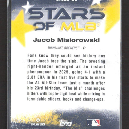 2026 Topps Stars of MLB Jacob Misiorowski #SMLB-26 RC