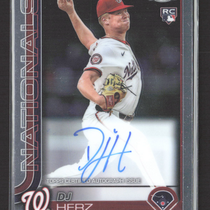 2024 Topps Chrome DJ Herz #RA-DH RC Auto