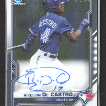 2021 Bowman Chrome Rikelvin De Castro #CPA-RDCA Auto