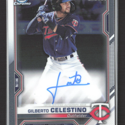 2021 Bowman Chrome Gilberto Celestino #CPA-GC Auto