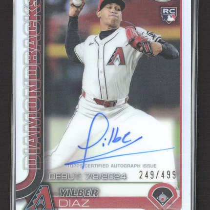 2025 Topps Chrome Yilber Diaz #CRDA-YD Refractor RC Auto /499