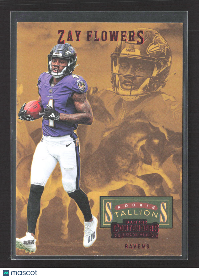 2023 Panini Contenders Rookie Stallions Zay Flowers #25