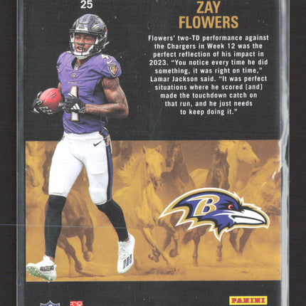 2023 Panini Contenders Rookie Stallions Zay Flowers #25
