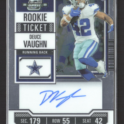 2023 Panini Contenders Optic Deuce Vaughn #108 RC Auto