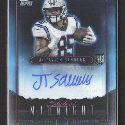 2024 Topps Midnight Stroke of Midnight Ja'Tavion Sanders #SMA-JS RC Auto
