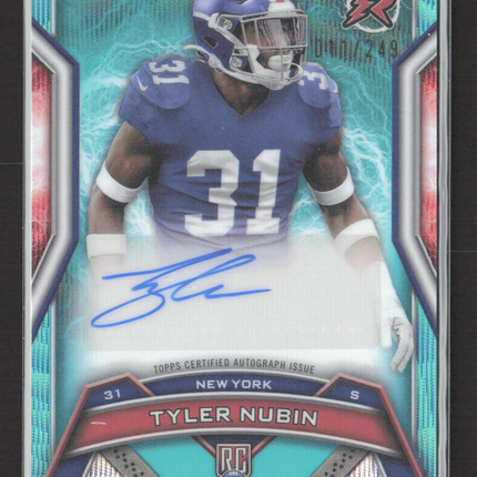 2025 Topps Resurgence Tyler Nubin #RRS-TN Teal 001/1449 RC Auto