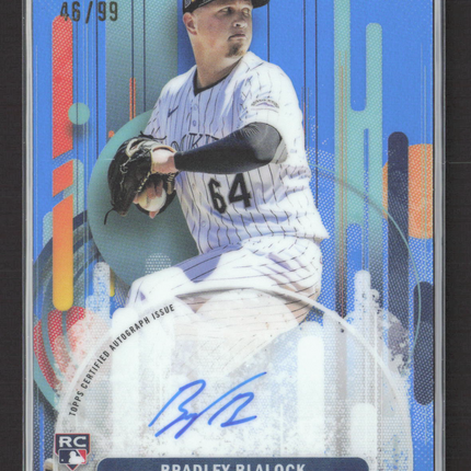2025 Topps Finest Bradley Blalock #FA-BB Blue 46/99 RC Auto