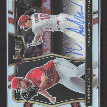 2025 Panini Select Baseball Prizm Nolan Schanuel #DAS-NS Silver Auto