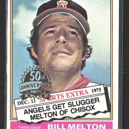 1976 Topps Traded Bill Melton #309T 2025 50th Anniversary Stamp