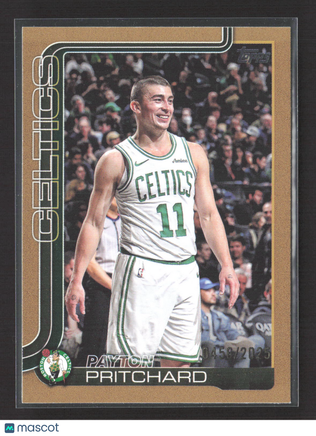 2025 Topps Flagship Payton Pritchard #4 Gold 0456/2025