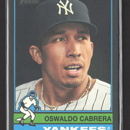2024 Topps Heritage Oswaldo Cabrera #534 Black Border