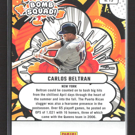 2025 Panini Donruss Baseball Bomb Squad Carlos Beltran #13 192/199