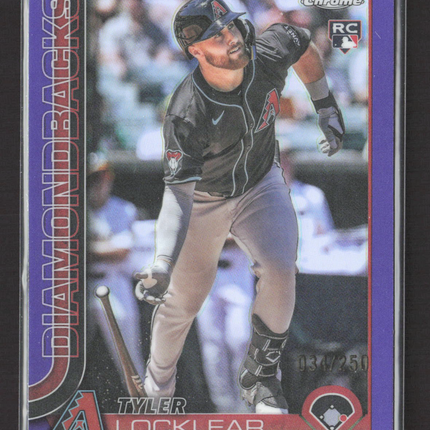 2024 Topps Chrome Update Tyler Locklear #USC80 Purple Refractor 034/250 RC