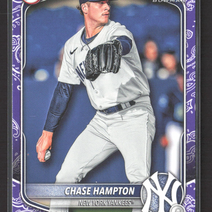 2024 Bowman Prospects Chase Hampton #BP-57 Purple Paisley /199