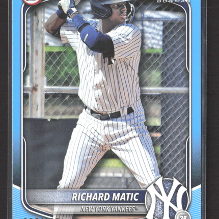 2025 Bowman Richard Matic #BP-71 Sky Blue Paper /499
